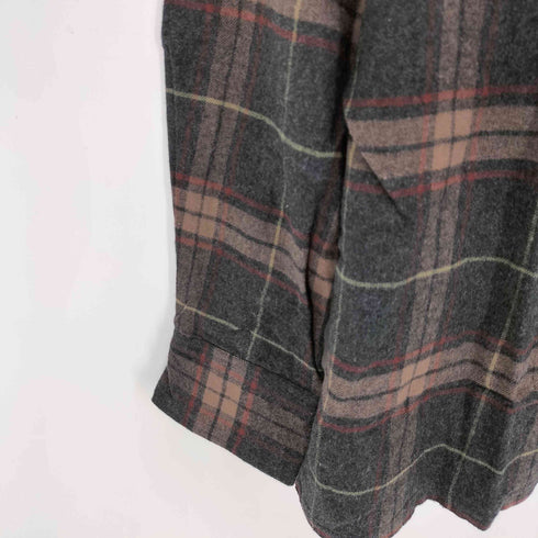 フェアファクス FAIRFAX 開襟 L/Sチェックネルシャツ メンズ LL