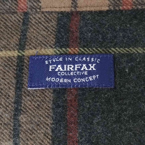 フェアファクス FAIRFAX 開襟 L/Sチェックネルシャツ メンズ LL