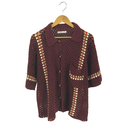 ジャーナルスタンダードレリューム JOURNAL STANDARD relume CALIFORNIA CROCHET HANDKNIT クロシェニットトップス メンズ JPN:L