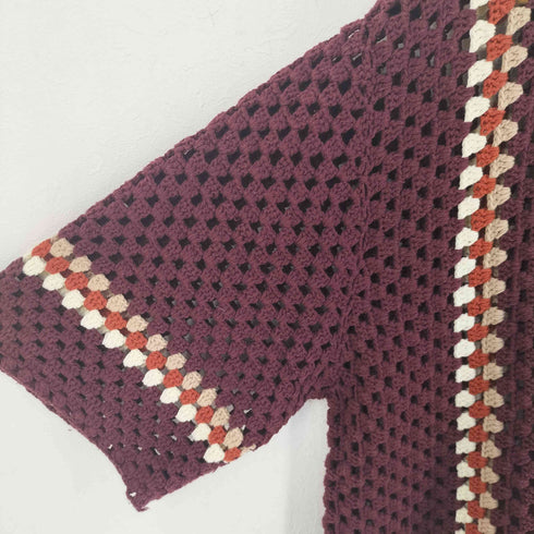 ジャーナルスタンダードレリューム JOURNAL STANDARD relume CALIFORNIA CROCHET HANDKNIT クロシェニットトップス メンズ JPN:L