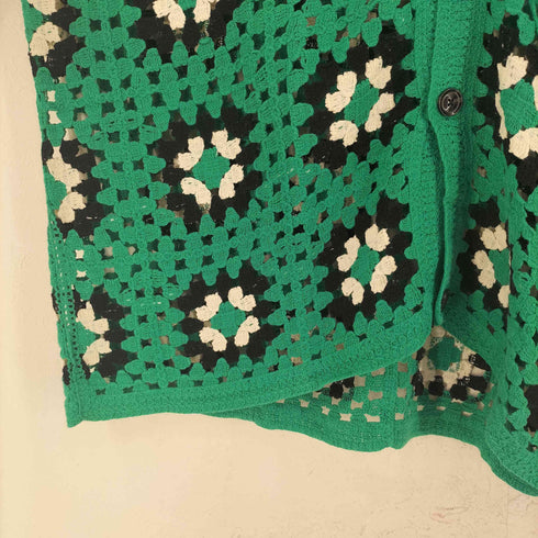 カリフォルニアランチハウス CALIFORNIA RANCH HOUSE クロシェニット半袖クロシェニットポロシャツ メンズ JPN:L