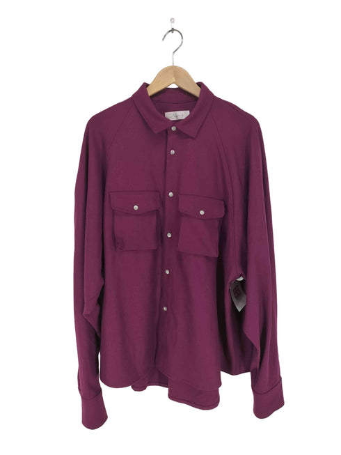 rin by TTAGGG レーヨン混2ポケットシャツ import メンズ L