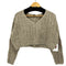 ザラ ZARA クロップド Vネックニット レディース import:S