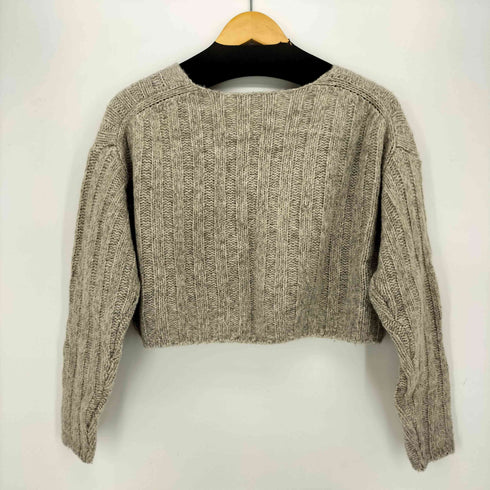 ザラ ZARA クロップド Vネックニット レディース import:S