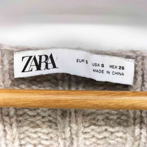 ザラ ZARA クロップド Vネックニット レディース import:S