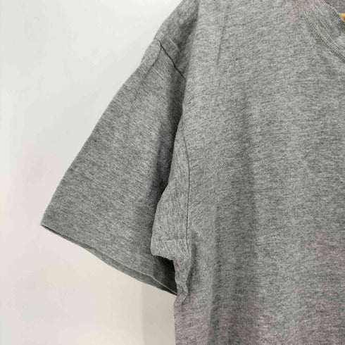 パパス papas Pロゴプリント ヘンリーネックTシャツ メンズ