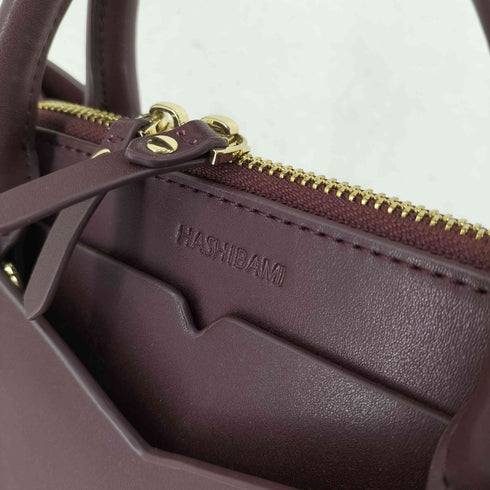 HASHIBAMI レザー ハンドバッグ レディース