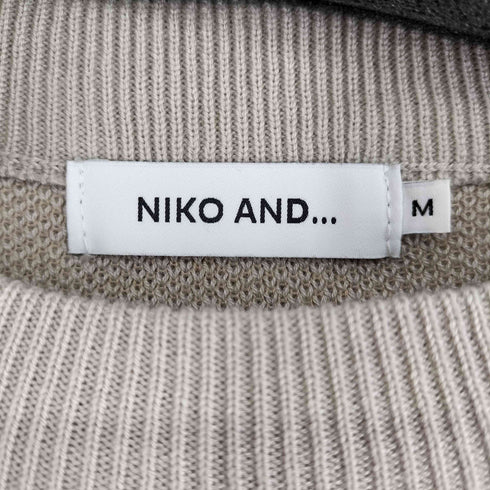 ニコアンド niko and... アニマル クルーネックニット メンズ JPN:M