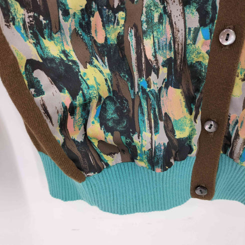 リエミラー Rie miller フロントデザイン クルーネック コットン カーディガン レディース 39