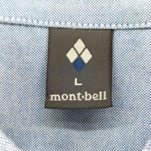 モンベル mont bell コアスパン オックスフォード ボタンダウンシャツ メンズ JPN:L