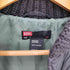 ディーゼル DIESEL 90-00s キルティングクロス デザイン ジップアップ ニットリブ ナイロンパファージャケット Y2K レディース S