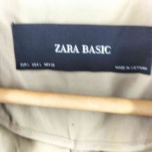 ザラ ZARA サイドライントレンチコート レディース import:L