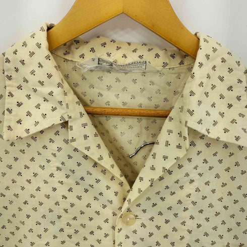 VEB Eichsfelder Bekleidungswerke 70-80s 総柄デザイン パジャマシャツ パジャマパンツ セットアップ メンズ