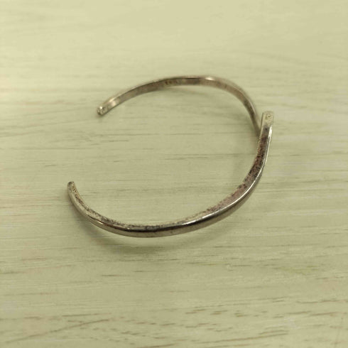 silver925刻印 カーブデザイン バングル メンズ