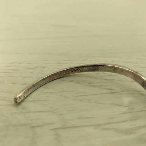 silver925刻印 カーブデザイン バングル メンズ