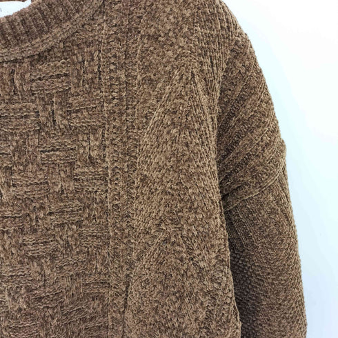 ヤシキ yashiki 総柄デザイン クルーネックニット セーター メンズ 3