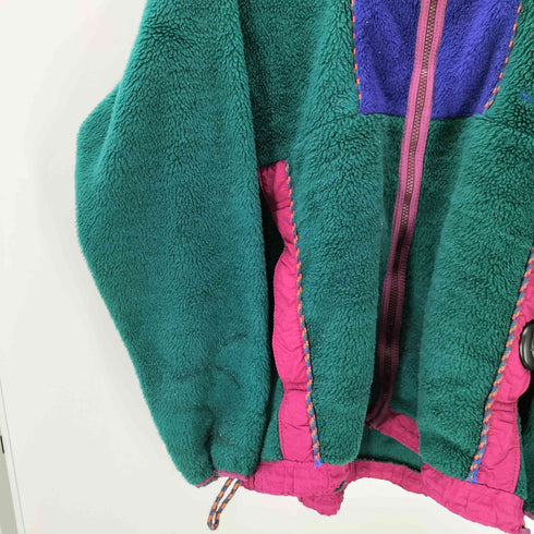 ヘリーハンセン HELLY HANSEN ロゴ 刺繍 ネイティブパイピング ライン マルチカラー フルジップ フリース ジャケット メンズ import:M