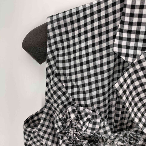 トリココムデギャルソン tricot COMME des GARCONS AD2000 ノースリーブギンガムチェックブラウス レディース JPN:S