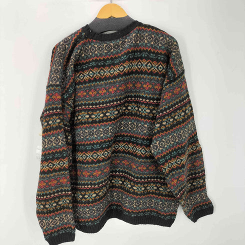 エルエルビーン L.L.Bean 80-90S スコットランド製 ノルディック柄 フェアアイル ウール ニット セーター メンズ import:L