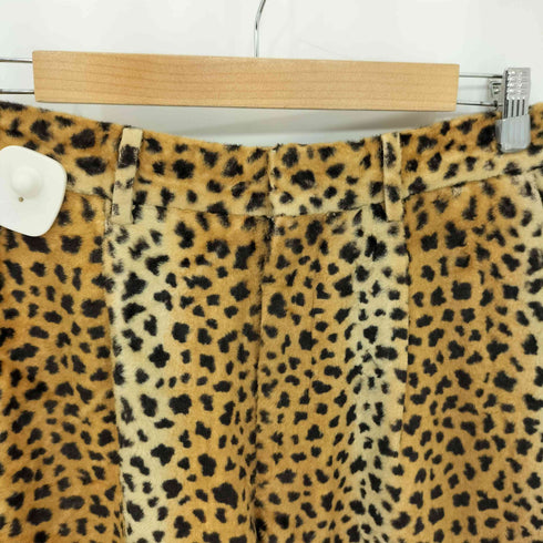 VOT レオパード柄 タックデザイン ストレートスラックスパンツ Y2K メンズ 42