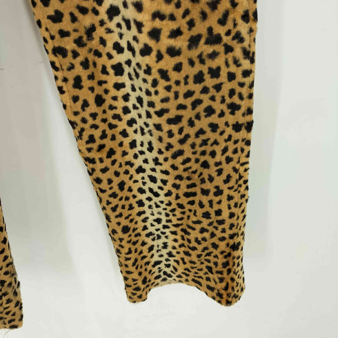 VOT レオパード柄 タックデザイン ストレートスラックスパンツ Y2K メンズ 42