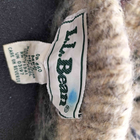 エルエルビーン L.L.Bean 80-90S ノルディック柄 フェアアイル ウール ニット セーター メンズ import:M