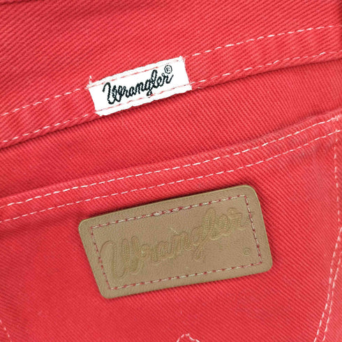 ラングラー Wrangler カットオフ ワイドデニムパンツ メンズ