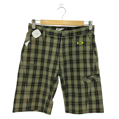 オークリー OAKLEY チェック柄 ロゴ刺繍 ショートパンツ メンズ 32