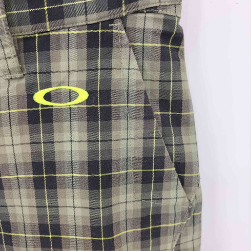 オークリー OAKLEY チェック柄 ロゴ刺繍 ショートパンツ メンズ 32