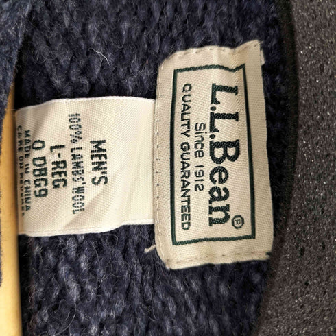 エルエルビーン L.L.Bean 00S LAMB'S WOOL ラムウール メランジ ローゲージ ニット セーター メンズ import:L