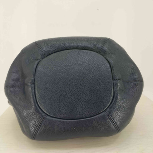 ヒロフ HIROFU シボ革 ベルトハンドル レザーハンドバッグ レディース