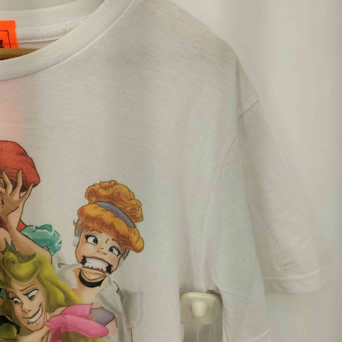 SHOPPING IS THE BEST MEDICINE キャラクタープリント クルーネック半袖Tシャツ カットソー メンズ M