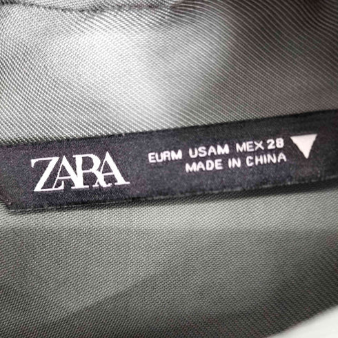 ザラ ZARA ティアードシャツチュニックワンピース レディース M