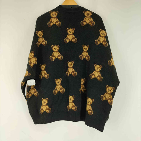 ウィゴー WEGO クマ総柄ビックカーデ レディース