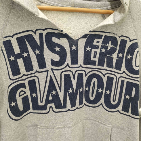 ヒステリックグラマー HYSTERIC GLAMOUR ダメージ加工 プルオーバーパーカー レディース FREE