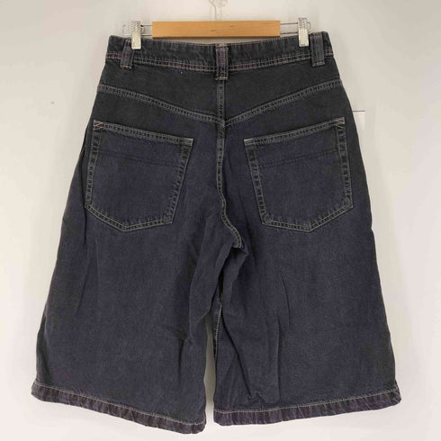 ベルシュカ BERSHKA ワイドブラックデニムショーツ メンズ 40