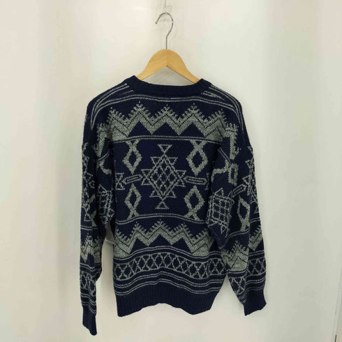 ASPETUCK 韓国製 ノルディック柄 アクリルニット カーディガン メンズ M