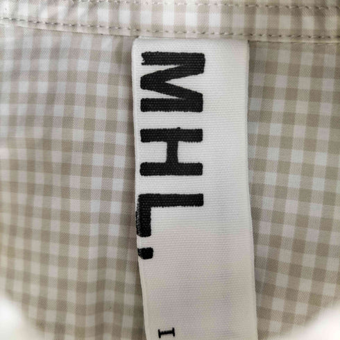 エムエイチエル MHL. ギンガムチェック L/S シャツ レディース JPN:1
