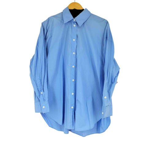 ザラ ZARA L/S コットンシャツ レディース import:L