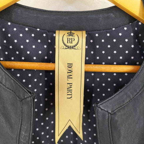 ロイヤルパーティー ROYAL PARTY PIGSKIN シングルレザージャケット レディース JPN:38