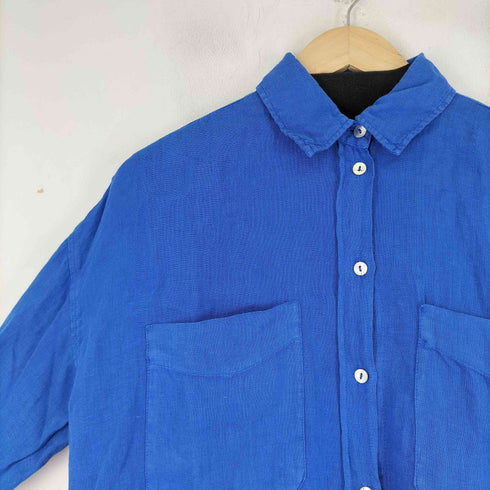 ザラ ZARA リネン L/S シャツ レディース US XS