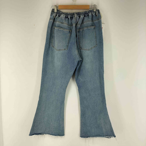 プニュズ PUNYUS フロントスリットデニムフレアパンツ レディース JPN:2