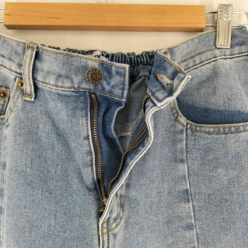 プニュズ PUNYUS フロントスリットデニムフレアパンツ レディース JPN:2