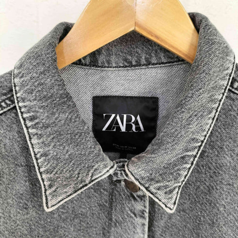 ザラ ZARA デニムショートジャケット トラッカー レディース import:M