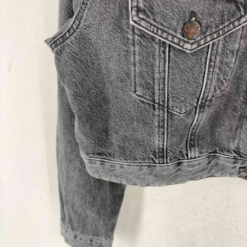 ザラ ZARA デニムショートジャケット トラッカー レディース import:M