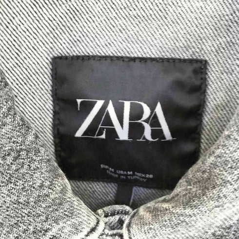 ザラ ZARA デニムショートジャケット トラッカー レディース import:M
