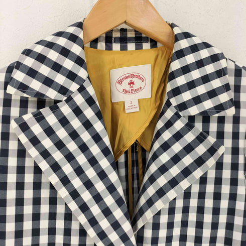 ブルックスブラザーズレッドフリース BROOKS BROTHERS REDFLEECE ギンガムチェックコート レディース 2