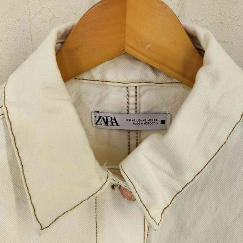 ザラ ZARA ショートデニムジャケット トラッカー レディース import:XS