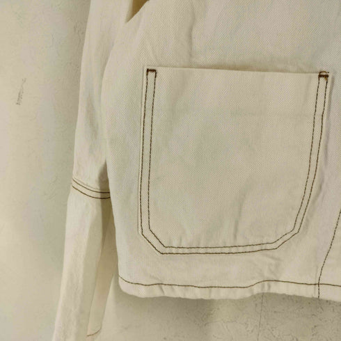 ザラ ZARA ショートデニムジャケット トラッカー レディース import:XS