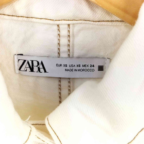 ザラ ZARA ショートデニムジャケット トラッカー レディース import:XS